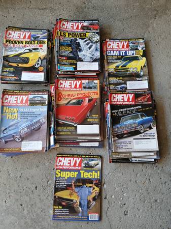 55 CHEVY HIGH PERFORMANCE MAGAZINES 2003- 2009 1