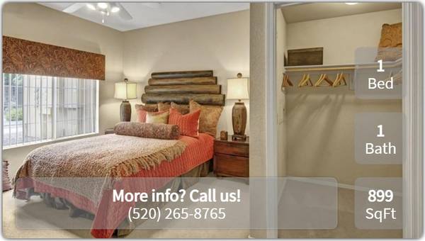 $1,150 / 1br - 899ft2 - The Retreat at Speedway – ¡Viajar es fácil! ¡Justo en la línea de autobús! (Tucson - Este cerca del Centro Médico de Tucson)63674721966849122