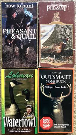 4 VHS Hunting Videos - Pheasant, Waterfowl, Deer 1