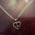 Solid Yellow gold Heart Necklace with Natural Diamond Stone 1 thumbnail