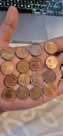 16 1 cents us and cad mix all different ages 1