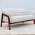 Modern Justin Champaign for Jasper Group Indie Two Seat Loveseat Sofa 10 thumbnail
