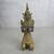 Thai Teppanom Sacred Guardian Temple Angel Praying Solid Brass Statue 1 thumbnail
