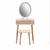 YOURLITE Makeup Vanity Table Set with 3 Modes Adjustable Lighted Mirror Cushione 7 thumbnail