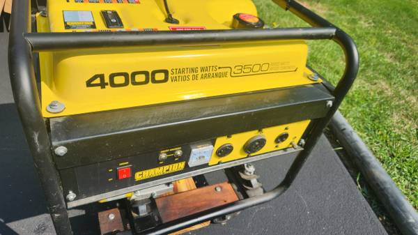 Champion 4000 watt gas generator 1