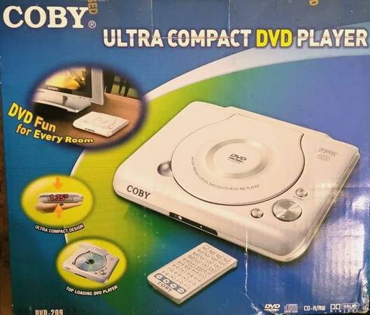 Coby Ultra Compact New DVD Player Model: DVD-209 Slim Action Figure Do 1