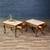 Pair of French Provincial Style Side Tables w/ Travertine Tops by Crow 2 thumbnail