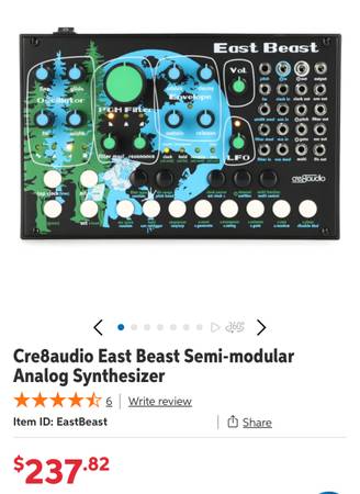 EAST BEAST SEMI MODULAR SYNTH 1