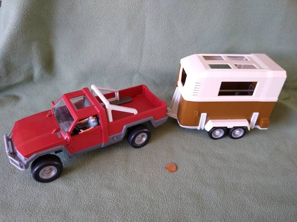 Schleich Pickup Truck, Trailer, Driver 1