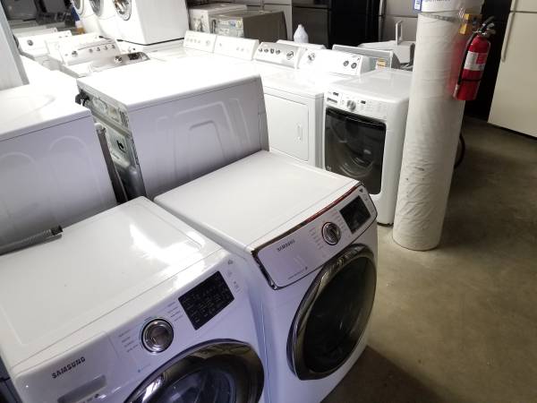 Gran venta de refrigerador, lavadora, secadora y estufa usados, en buen estado y certificados como reacondicionados - $150 (Seattle)63471363827587123