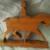 FOLK ART WOOD CARVING, WOMAN & HORSE, SIGNED, ALBERTA 1 thumbnail