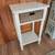 Beachy end table, shelf & basket drawer bathroom/bedside nightstand 4 thumbnail