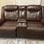 Brown Leather Loveseat 1 thumbnail