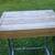 outdoor table with pipe legs  very sturdy 21 by 27 by 31 tall 2 thumbnail