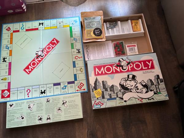 Monopoly_Game Board By Parker Brothers 1