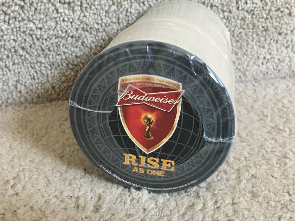 125 Beer Coasters Sealed Budweiser rise Passion United FIFA World Cup 1