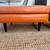 Crate and Barrel: PETRIE TUFTED LEATHER MID-CENTURY OTTOMAN /s 4 thumbnail