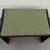 Art Deco Style Black Waterfall Vanity Bench with Green Seat 6 thumbnail