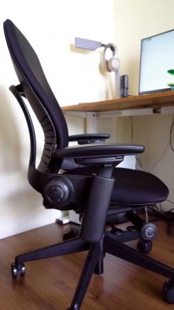 NEW · Steelcase Leap V2 Chair · Black Buzz Fabric · 2024 Model 1