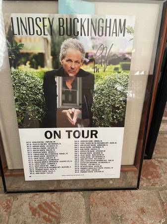 2018 signed Lindsey Buckingham poster 1