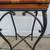 Country Cottage Vintage Wrought Iron Wicker Wood Plant Stand 27" Tall 4 thumbnail