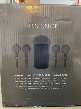 Unused Sonance MAG 4.1 Outdoor Spelaker & Subwoofer - Black/Brown 1