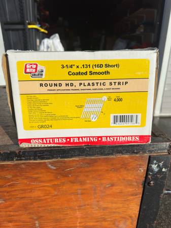 Grip-Rite Framing Nails – 3-1/4” (16D Short) 1