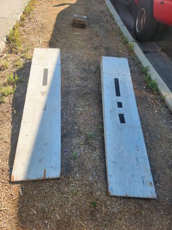 Race car trailer ramp extensions for ramp door 1