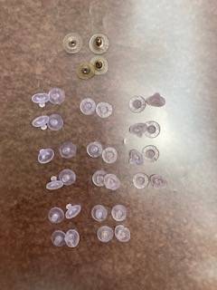 Earring Backs, 17 pair. 1