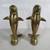 Dolphins Solid Brass Pair Standing Ridding Wave Home Decor Statues 11" 2 thumbnail