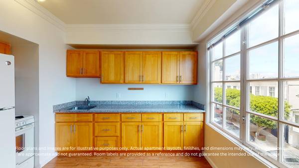 $3,445 / 300ft2 - Spacious Studio with Natural Light! Unit #201 (russian hill)63686121845635120