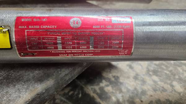 Snap-on - $750 (Auburn)63471342157187122