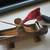 Vintage 1950s Woodpecker on Log Metal Toothpick Holder Dispenser 2 thumbnail