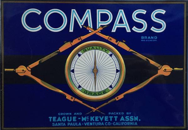 12 Vintage Original Fruit Crate Labels 1