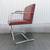 Knoll Mies Van Der Rohe Brno Flat Bar Chair Maroon Leather Made In Italy 9 thumbnail