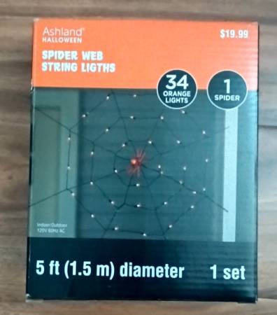 Halloween decoration spider web and spider 1