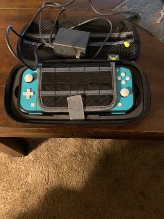 Switch lite and case 1