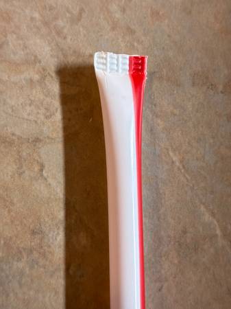 McDonald’s defective plastic straw sealed on on end 1