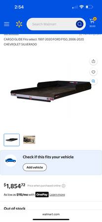 Truck bed cargo slide 1