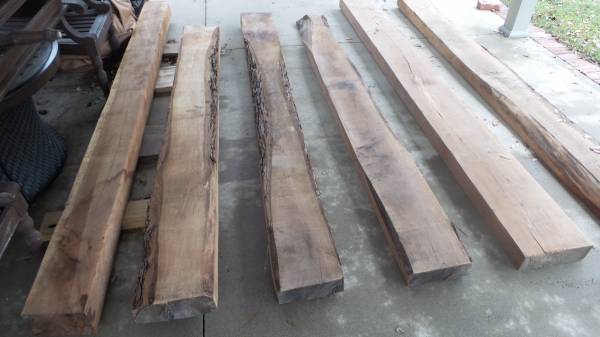 Solid walnut wood beams - $50 EACH 1