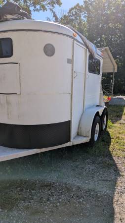 Bumper pull two horse trailer 1