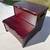 Dark Cherry Finish Wood Bedroom Step Stool With Storage 1 thumbnail