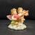 Vintage Valentine Cherub Resin Figurine Heart & Bow Angel Pink Wings Floral Rare 1 thumbnail