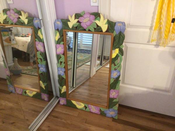 Beautiful Hand Painted Mirror 1