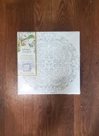 JOHANNA BASFORD Magical Jungle Coloring Canvas 1