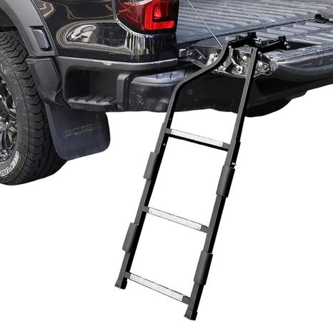Tailgate Ladder for Pickup Truck, 34"-42" Height Adjustable  (New) 1