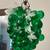 Vintage Mid Century Modern 1960s green Lucite grape cluster swag light 2 thumbnail