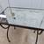 Large Pottery Barn End Table / Side Table w/Distressed Mirrored Finish 7 thumbnail