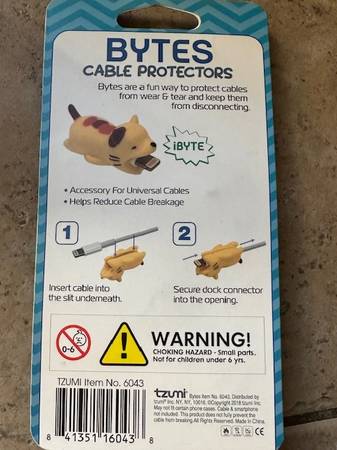 Tzumi Animal Bytes Phone Cable Protectors New - $5 (BRIER)63438321094275121