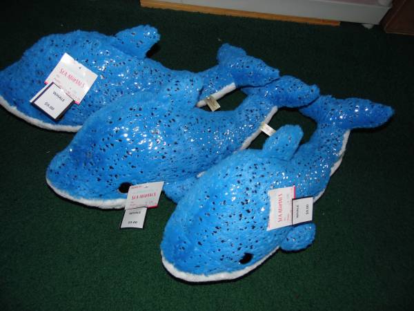 Large Plush Whale --New with Tags-Half Price-- 1